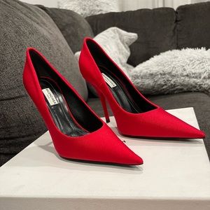 Balenciaga Size 37 Red Heels Brand New